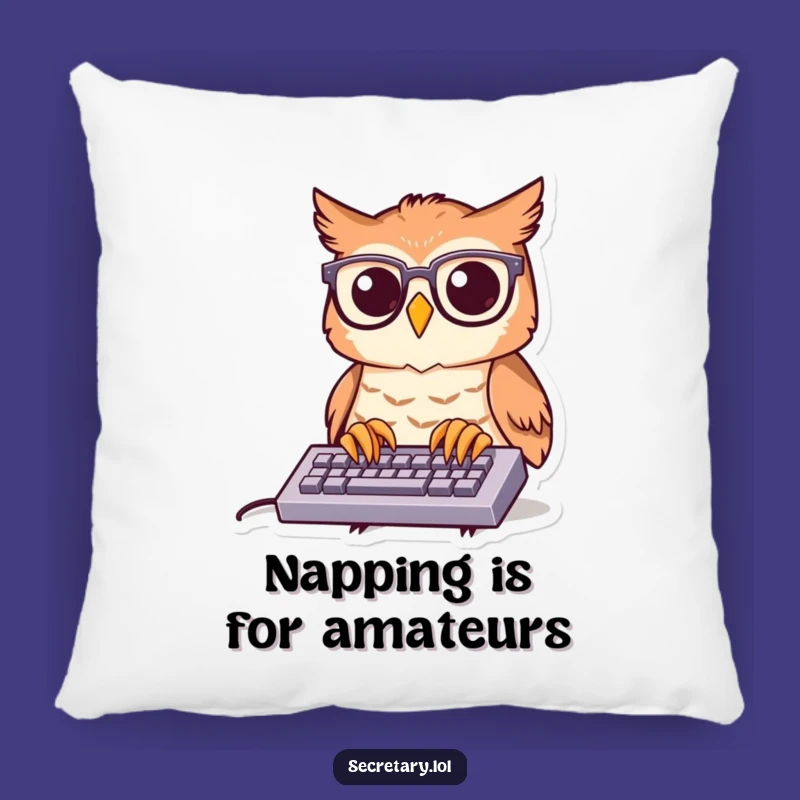 Funny Owl Spectacles Pillow: Cozy and Humorous Owl Cushion Gift for Comfort