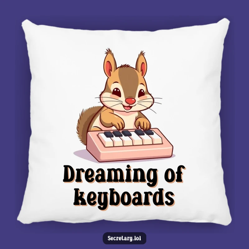 Funny Squirrel Keyboard Pillow: Cozy and Hilarious Home Decor Accent