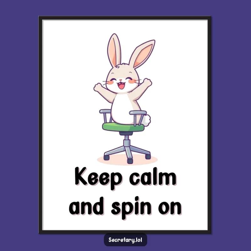 Funny Free Printable Bunny Wall Art - Dizzy Delight Downloadable Decor