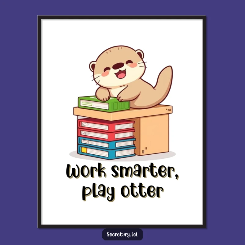 Funny Free Printable Otter Wall Art - Giggling Downloadable Decor for Any Room