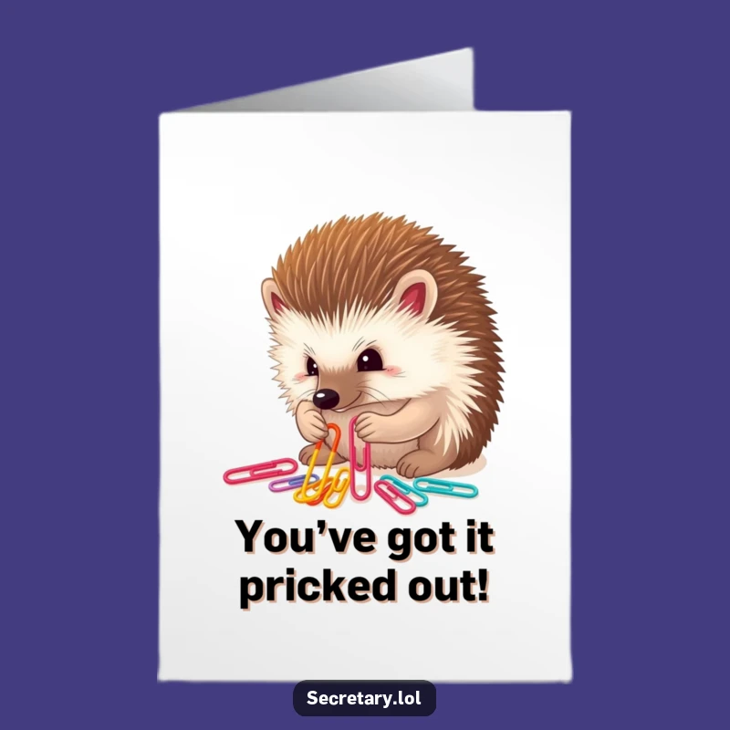 Free Printable Hedgehog Congrats Card - Detail-Oriented Downloadable Gift