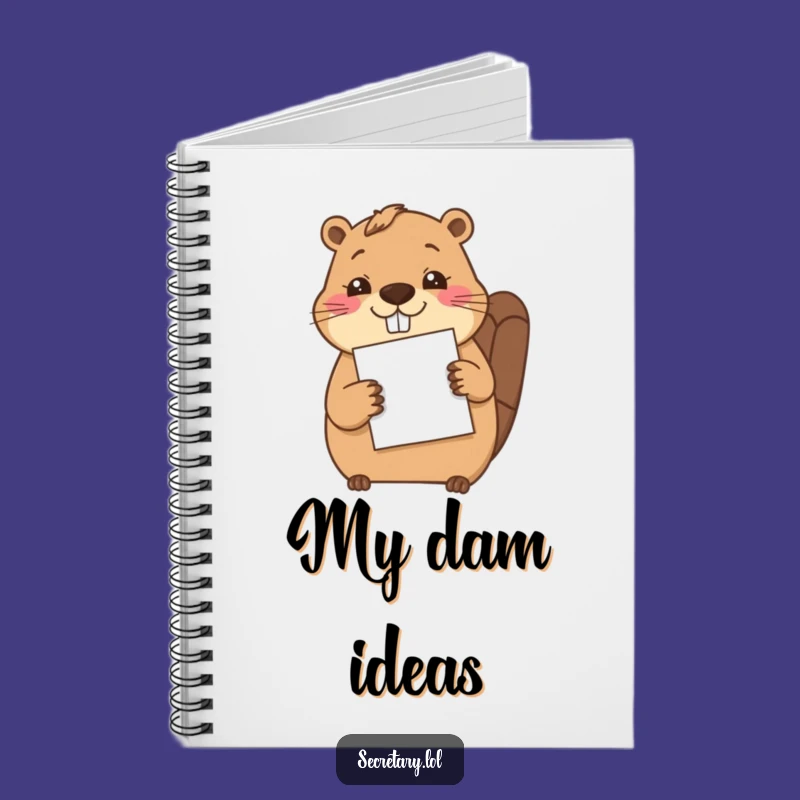 Funny Beaver Filing Paper Notebook - Organize Your Tasks Diligently