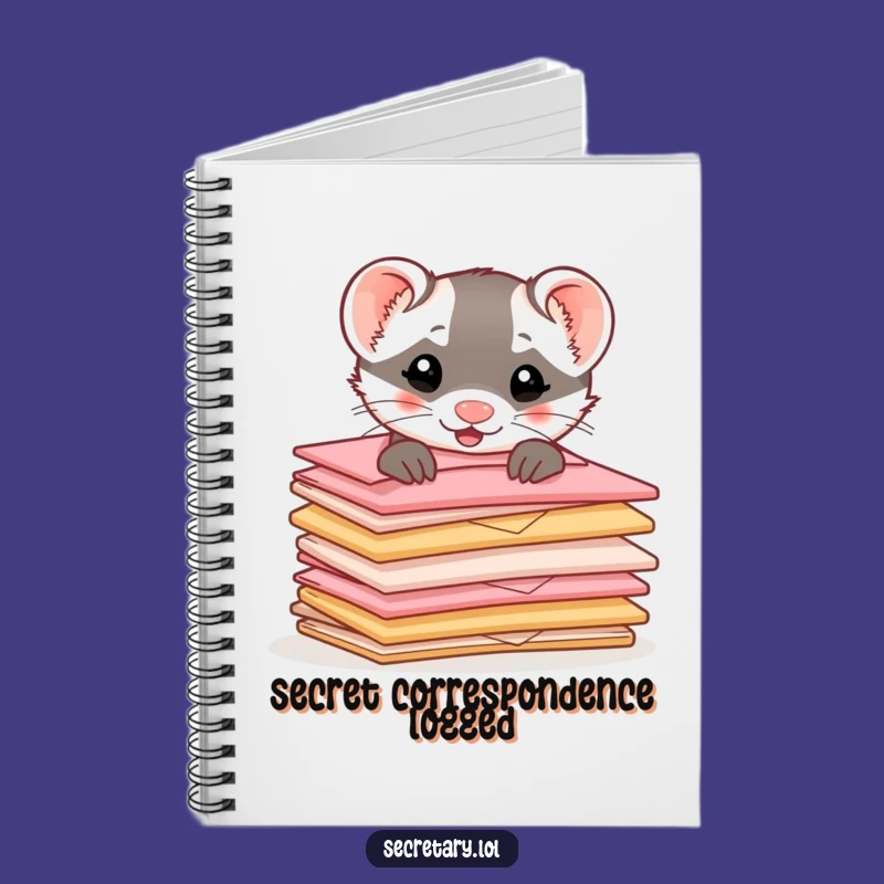 Funny Ferret Notebook - Cute Pet Journal for Notes & Ideas