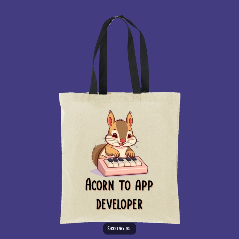 Funny Squirrel Nose Keyboard Tote Bag: Chic and Hilarious Shopping Companion